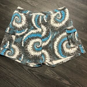 🍍KINGSIZE  TYED DYED DRAWSTRING SHORTS🍍POCKETS🍍SIZE 6XL🍍H-6